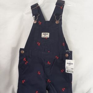 OshKosh B'Gosh baby girls overalls 12 months blue